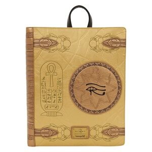 Loungefly The Mummy Book of the Living Gold Edition Mini Backpack